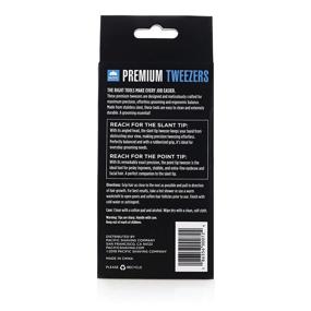 img 3 attached to Pacific Shaving Company Premium Tweezers Set - Must-Have for Shaving and Grooming (1x Essential Slant Tip, 1x Precision Point Tip) 1 ea