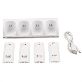img 4 attached to 🔋 TKOOFN Ultra High Capacity 4-Pack Rechargeable AA Batteries & Charger for Nintendo Wii Remote Controller - Ideal Replacement Option - [Nintendo Wii]