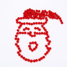 img 2 attached to 🔴 Sumind 250 Pack Mini Pom Poms 8mm - Red, Perfect for DIY Crafts and Decor