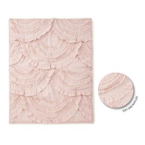 img 3 attached to 🧸 Levtex Baby - Skylar Crib Bed Set - Baby Nursery Set - Blush - Ruffled Design - 4 Piece Set Includes Quilt, Fitted Sheet, Wall Decal &amp; Crib Skirt/Dust Ruffle