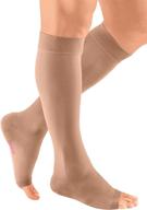 mediven plus 20-30 mmhg calf high compression stocking for men & women, featuring open toe логотип