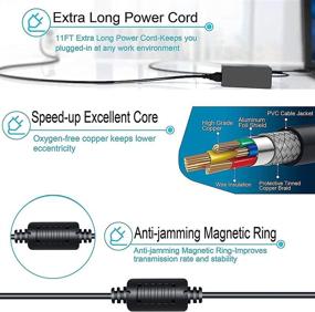 img 1 attached to 💻 Dell 45Watt 3 Prongs Laptop Charger Ac Adapter: Compatible with XPS 13 9350 9360, Inspiron 13 15 17 3000 5000 7000, Latitude 3590 3410 3310 3400 3490 3500 - Power Supply Cord Included