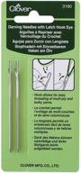 🍀 clover 3160 latch hook darning needles with eye - set of 2 logo