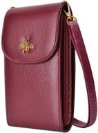 👜 stylish and practical small crossbody cell phone purse – genuine leather phone bag and wallet for women with adjustable strap logo