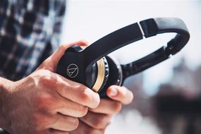 img 1 attached to 🎧 Certified Refurbished Audio-Technica ATH-AR3BTBK SonicFuel Bluetooth Wireless On-Ear Headphones with Mic & Control in Black