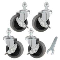 🔒 wharstm caster locking casters: efficiently secure & stabilize with large diameter wheels logo