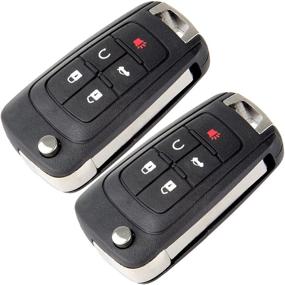 img 4 attached to 🔑 SCITOO Бесключевой пульт дистанционного управления для Buick Allure 2006-2011, Buick LaCrosse 2014 и Buick Encore 2006-2007 - Комплект из 2, 5 кнопок