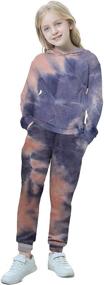 img 1 attached to 👕 Stylish and Comfy Miss Bei Sweatsuit Sweatshirt Blue 120CM for Boys' Clothing