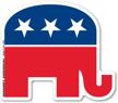 magnet america republican elephant logo