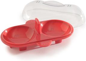 img 2 attached to 🍳 Efficient Red Norpro Silicone Microwave Double Egg Poacher