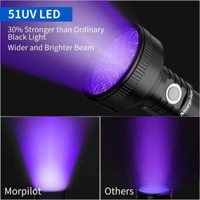 img 2 attached to Rechargeable Blacklight Torch Light Pet Urine Detector - 51 LED UV Flashlight for Dry Dog Urine, Pet Stains, Verifying Money Documents - Battery Included