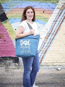 img 3 attached to 🐶 Dog Mom Gift Tote Bag - Women's Dog Lover Gifts - Perfect Presents for Best Dog Mom