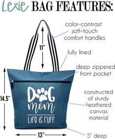 img 2 attached to 🐶 Dog Mom Gift Tote Bag - Women's Dog Lover Gifts - Perfect Presents for Best Dog Mom