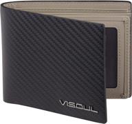 🧔 burgundy men's wallet with leather blocking compartments - visoul accessories in card cases & money organizers logo