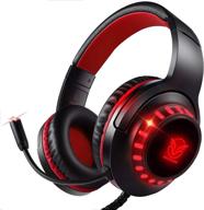 🎮 enhance your gaming experience with pacrate gaming headset: versatile headphones for pc, ps4, xbox one, laptop - high-quality mic, noise cancelling, led lights, deep bass - perfect for kids & adults! logo