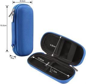 img 1 attached to 🎧 AGPTEK Carrying Case: Durable EVA Zipper Hard Case for Voice Recorders, MP3 Players, Earphones, and More