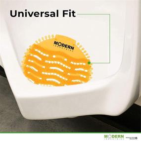 img 3 attached to 10-Pack Urinal Screen & Deodorizer by Modern Industrial - Compatible with Top Urinal Brands for Restaurants, Offices, Schools, etc. (Orange Citrus Scent)