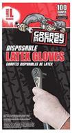 🧤 grease monkey latex disposable glove (large) - pack of 100 by big time products: durable and convenient solution for heavy-duty tasks! logo