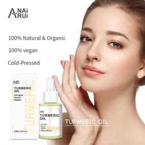 img 1 attached to 💛 Turmeric Anti-Aging Glow Oil for Face, Neck, and Eye - 1.06oz - Skin Care