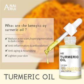 img 2 attached to 💛 Turmeric Anti-Aging Glow Oil for Face, Neck, and Eye - 1.06oz - Skin Care