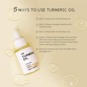 img 3 attached to 💛 Turmeric Anti-Aging Glow Oil for Face, Neck, and Eye - 1.06oz - Skin Care