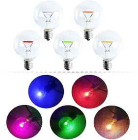 img 1 attached to 🌈 Palawell 0.5W Color Bulb with Globe Base - Enhance Your SEO!