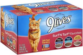 img 3 attached to Surf 'N Turf Favorites Variety Pack, 9Lives - 5.5oz Cans (Pack of 24)