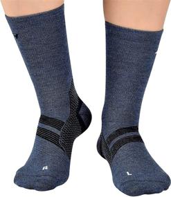 img 4 attached to 🧦 ZaTech Merino Plantar Fasciitis Relief Compression Socks - Light Micro Crew