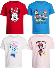 img 4 attached to Disney Princess T Shirt Bundle Hot Pink White Lava Black Apparel & Accessories Baby Girls and Clothing