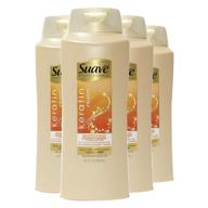 🧴 suave professionals keratin infusion smoothing shampoo and conditioner - 28 oz, 4 count logo