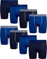 👕 детская одежда reebok performance compression для активных в черном цвете с контрастными деталями. логотип