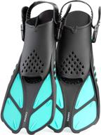 capas swim fins: adjustable open heel flippers for snorkeling & diving - perfect for men, women, and youth! logo