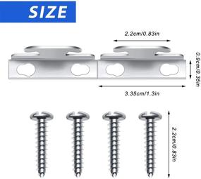 img 3 attached to Enhance your Curtain Hanging Experience with Funrous Curtain Rod Bracket Hooks - Adjustable Rod Sets with Screws and Support Hanger (5 Sets)