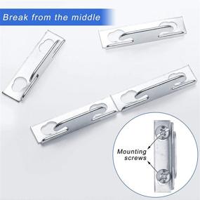 img 2 attached to Enhance your Curtain Hanging Experience with Funrous Curtain Rod Bracket Hooks - Adjustable Rod Sets with Screws and Support Hanger (5 Sets)