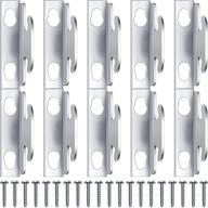 enhance your curtain hanging experience with funrous curtain rod bracket hooks - adjustable rod sets with screws and support hanger (5 sets) logo