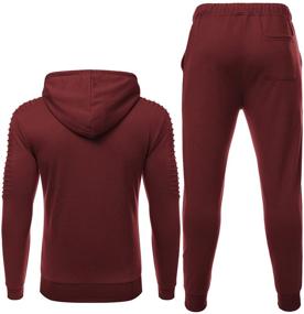 img 1 attached to COOFANDY Tracksuit Sweatsuit Jogging Athletic Men's Clothing