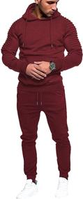 img 4 attached to COOFANDY Tracksuit Sweatsuit Jogging Athletic Men's Clothing