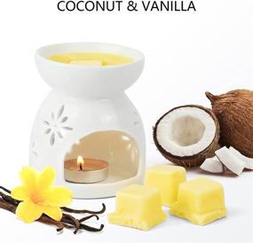 img 1 attached to 🥥 SCENTORINI Coconut Vanilla Wax Melts - Soy Scented Wax Cubes for Wax Warmers, 2 x 2.5 oz