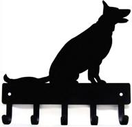 🐕 premium german shepherd sitting key holder - small 6 inch wide - organize your keys with style - made in usa логотип