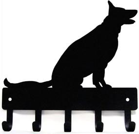 img 4 attached to 🐕 Premium German Shepherd Sitting Key Holder - Small 6 inch Wide - Organize Your Keys with Style - Made in USA