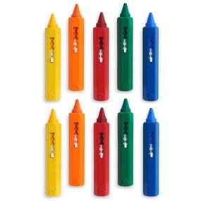 img 4 attached to 🖍️ Colorful Fun: Munchkin 10 Piece Bath Crayons for Creative Bath Time Experience