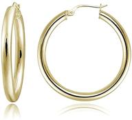 sterling polished hoop earrings for girls' jewelry logo