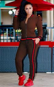 img 2 attached to Casual Sleeve Jacket Tracksuits Outfits Sports & Fitness for Team Sports