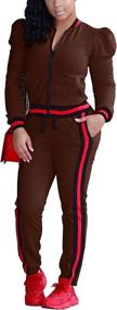 img 4 attached to Casual Sleeve Jacket Tracksuits Outfits Sports & Fitness for Team Sports