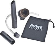 🧹 powersmith paac302 ash vacuum deep cleaning kit - crevice tool, brush nozzle, pellet stove hose, adapter, and storage bag in black логотип