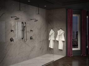 img 2 attached to 🚿 Pfister LG16-3RHB Ручной душ Рен с регулируемым слайд-баром, элегантное матовое черное покрытие