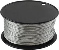 🏠 500 feet houseables 1/16 inch wire cable, vinyl coated stainless steel, heavy duty, braided rope for string lights, artificial flower, wreath making, trellis, clothesline - plastic covered logo