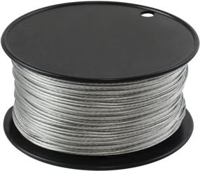 img 4 attached to 🏠 500 Feet Houseables 1/16 Inch Wire Cable, Vinyl Coated Stainless Steel, Heavy Duty, Braided Rope for String Lights, Artificial Flower, Wreath Making, Trellis, Clothesline - Plastic Covered