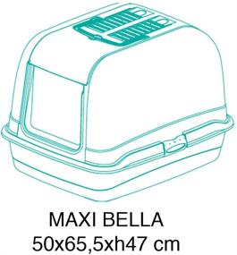 img 3 attached to Ferplast Maxi Bella Toilet 72070099 W2 Cabrio