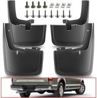 🚗 a-premium mud guards mudflaps compatible with fender flares | ford f-150 f150 2015-2018 pickup | front & rear 4-pc set logo